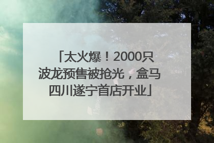 太火爆！2000只波龙预售被抢光，盒马四川遂宁首店开业