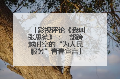影视评论《我叫张思德》：一部跨越时空的“为人民服务”青春宣言
