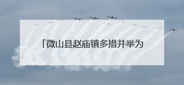 微山县赵庙镇多措并举为绿化苗木“补水解渴”