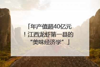 年产值超40亿元！江西龙虾第一县的“美味经济学”