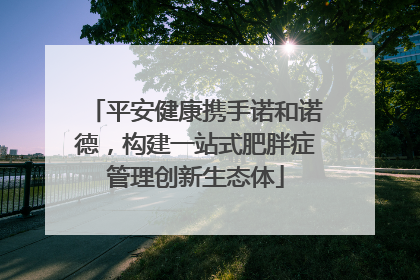 平安健康携手诺和诺德，构建一站式肥胖症管理创新生态体