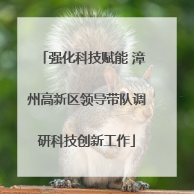 强化科技赋能 漳州高新区领导带队调研科技创新工作