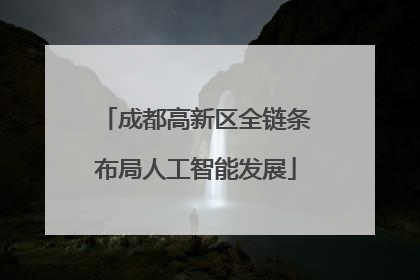成都高新区全链条布局人工智能发展