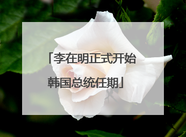 李在明正式开始韩国总统任期