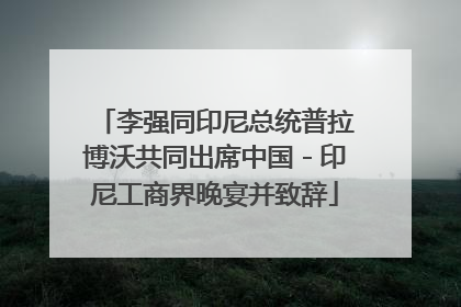 李强同印尼总统普拉博沃共同出席中国－印尼工商界晚宴并致辞