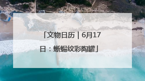 文物日历｜6月17日：蜥蜴纹彩陶罐