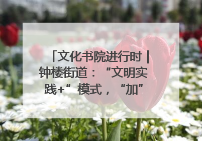 文化书院进行时｜钟楼街道：“文明实践+”模式，“加”出百姓幸福感