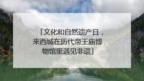 文化和自然遗产日，来西城在历代帝王庙博物馆里遇见非遗