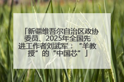 新疆维吾尔自治区政协委员、2025年全国先进工作者刘武军：“羊教授”的“中国芯”