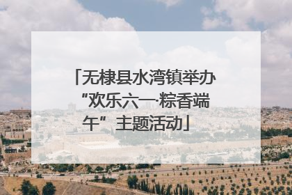 无棣县水湾镇举办“欢乐六一·粽香端午”主题活动