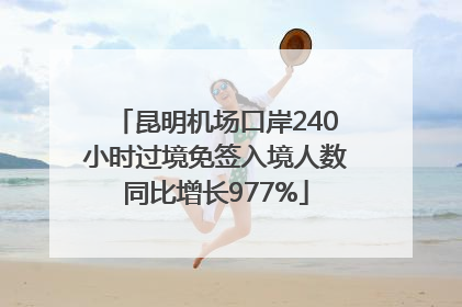 昆明机场口岸240小时过境免签入境人数同比增长977%