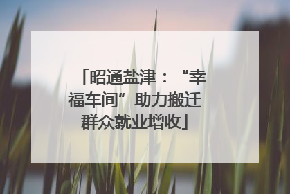 昭通盐津：“幸福车间”助力搬迁群众就业增收