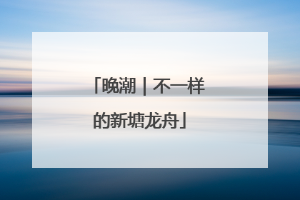 晚潮｜不一样的新塘龙舟