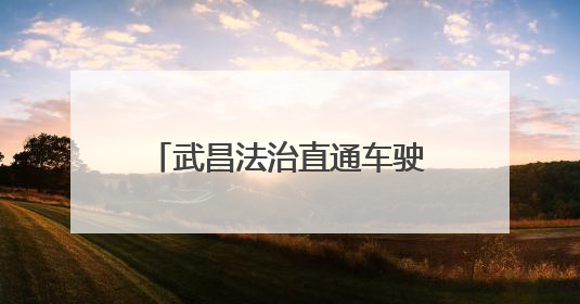 武昌法治直通车驶入街头巷尾 立体化普法护航美好生活