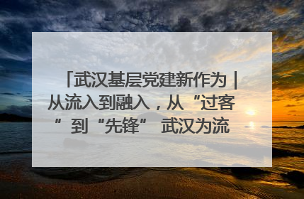武汉基层党建新作为｜从流入到融入，从“过客”到“先锋” 武汉为流动党员筑起温暖之家
