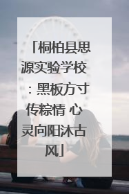 桐柏县思源实验学校：黑板方寸传粽情 心灵向阳沐古风