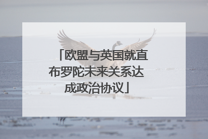 欧盟与英国就直布罗陀未来关系达成政治协议
