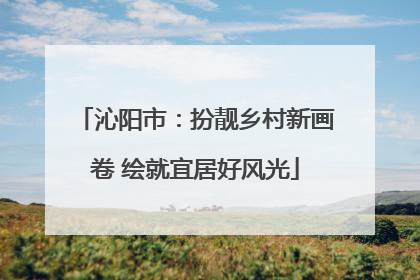 沁阳市：扮靓乡村新画卷 绘就宜居好风光