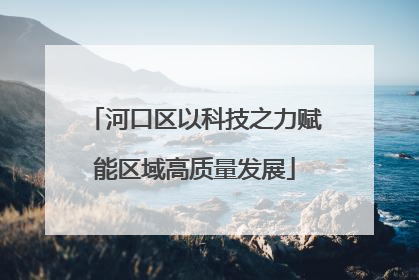 河口区以科技之力赋能区域高质量发展