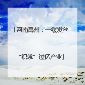 河南禹州：一缕发丝“织就”过亿产业