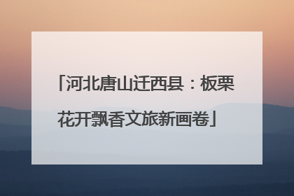 河北唐山迁西县：板栗花开飘香文旅新画卷
