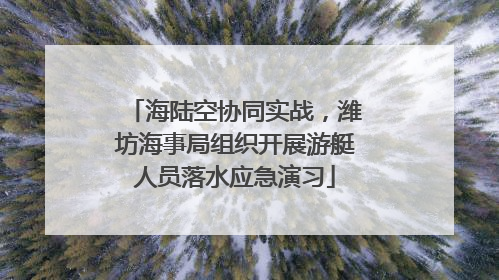 海陆空协同实战，潍坊海事局组织开展游艇人员落水应急演习