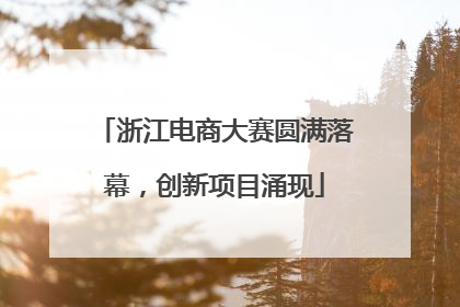 浙江电商大赛圆满落幕，创新项目涌现