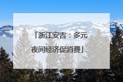 浙江安吉：多元夜间经济促消费