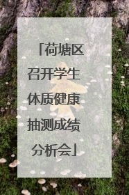 荷塘区召开学生体质健康抽测成绩分析会