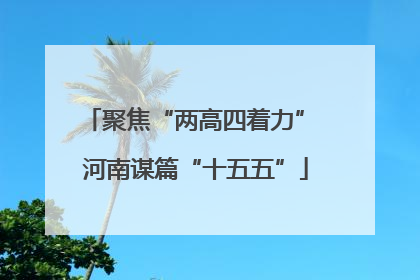 聚焦“两高四着力” 河南谋篇“十五五”