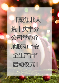 聚焦北大荒丨庆丰分公司举办企地联动“安全生产月”启动仪式