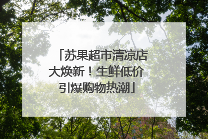 苏果超市清凉店大焕新！生鲜低价引爆购物热潮