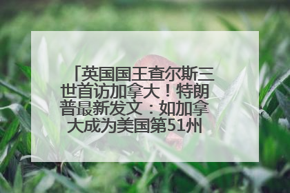 英国国王查尔斯三世首访加拿大！特朗普最新发文：如加拿大成为美国第51州可免费用“金穹”