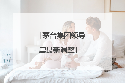茅台集团领导层最新调整