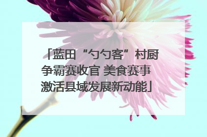 蓝田“勺勺客”村厨争霸赛收官 美食赛事激活县域发展新动能