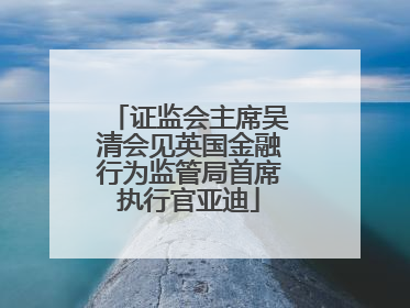 证监会主席吴清会见英国金融行为监管局首席执行官亚迪
