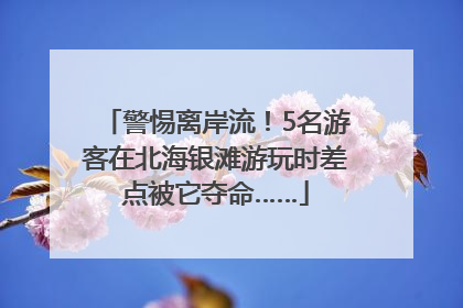 警惕离岸流！5名游客在北海银滩游玩时差点被它夺命……