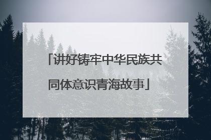 讲好铸牢中华民族共同体意识青海故事