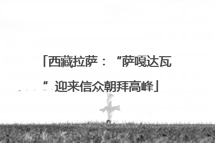 西藏拉萨：“萨嘎达瓦”迎来信众朝拜高峰