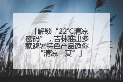 解锁“22℃清凉密码”，吉林推出多款避暑特色产品邀你“清凉一夏”