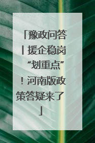 豫政问答丨援企稳岗“划重点”！河南版政策答疑来了