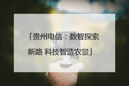 贵州电信：数智探索新路 科技智造农景