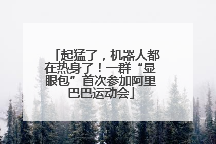 起猛了，机器人都在热身了！一群“显眼包”首次参加阿里巴巴运动会