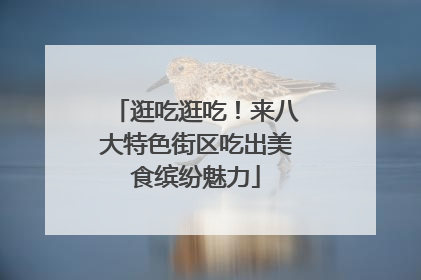 逛吃逛吃！来八大特色街区吃出美食缤纷魅力