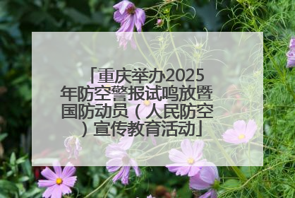 重庆举办2025年防空警报试鸣放暨国防动员（人民防空）宣传教育活动