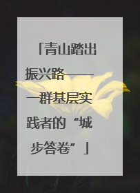 青山踏出振兴路——一群基层实践者的“城步答卷”
