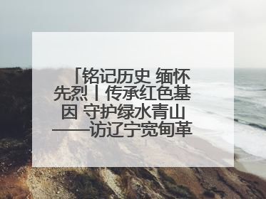 铭记历史 缅怀先烈丨传承红色基因 守护绿水青山——访辽宁宽甸革命老区
