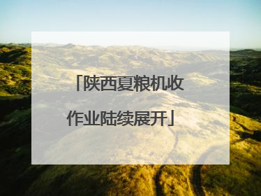 陕西夏粮机收作业陆续展开