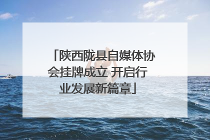 陕西陇县自媒体协会挂牌成立 开启行业发展新篇章