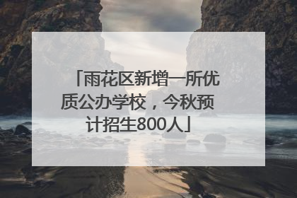 雨花区新增一所优质公办学校，今秋预计招生800人